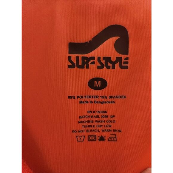 Surf Style Sun Protection UPF 60+ Womens Long Sleeve Size M Neon Pink - Picture 2 of 3